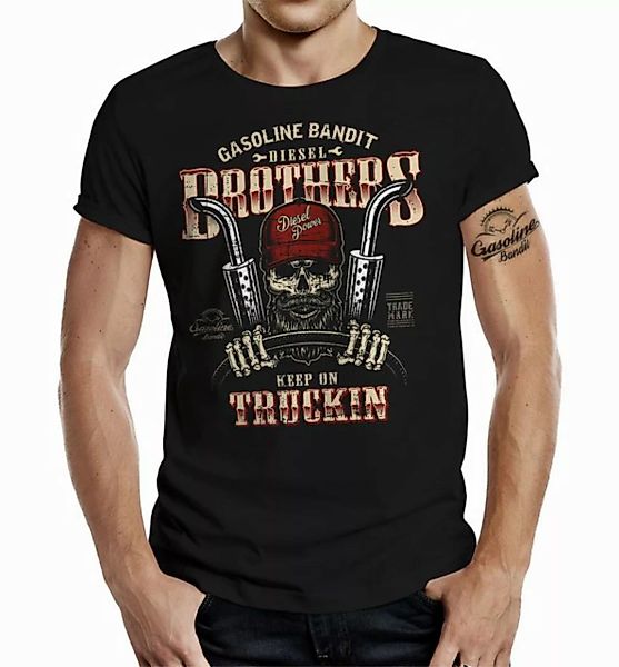 GASOLINE BANDIT® T-Shirt für Trucker Racer: Diesel-Power Keep on Trucking günstig online kaufen