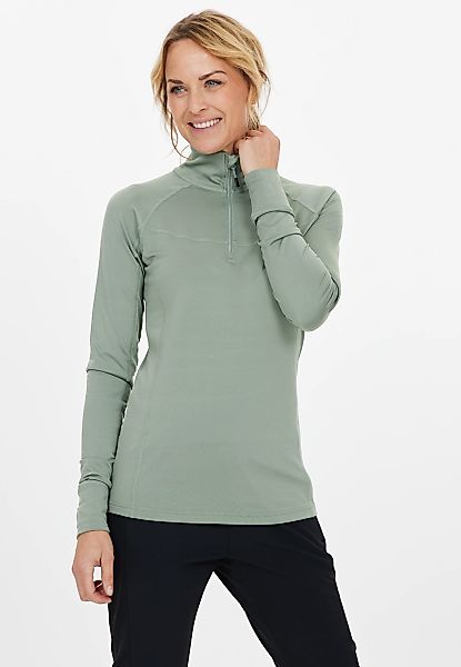 WHISTLER Langarmshirt "Blume" 1 Stk. tlg. mit Reißverschluss und Stehkragen günstig online kaufen