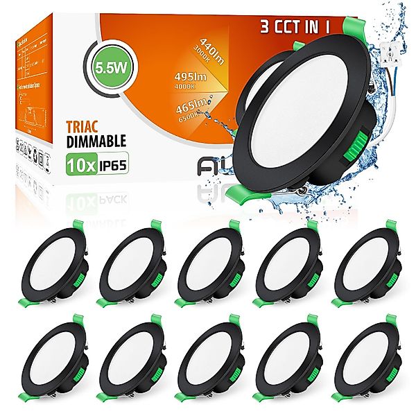 ALUSSO LED Einbaustrahler 10er-Ser, 5.5W Decken günstig online kaufen