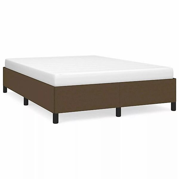 vidaXL Bettgestell Dunkelbraun 140x200 cm Stoff Modell 31368317 günstig online kaufen