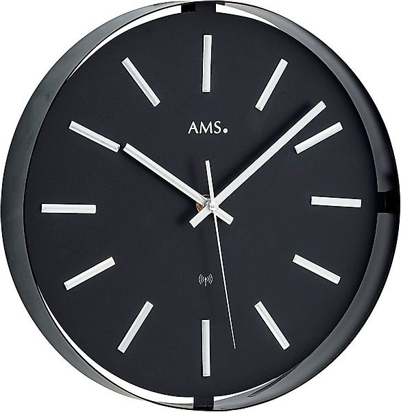 AMS Funkwanduhr (Quarzuhr,Wohnzimmer,Esszimmer,Küche,Arbeitszimmer,Büro,Flu günstig online kaufen