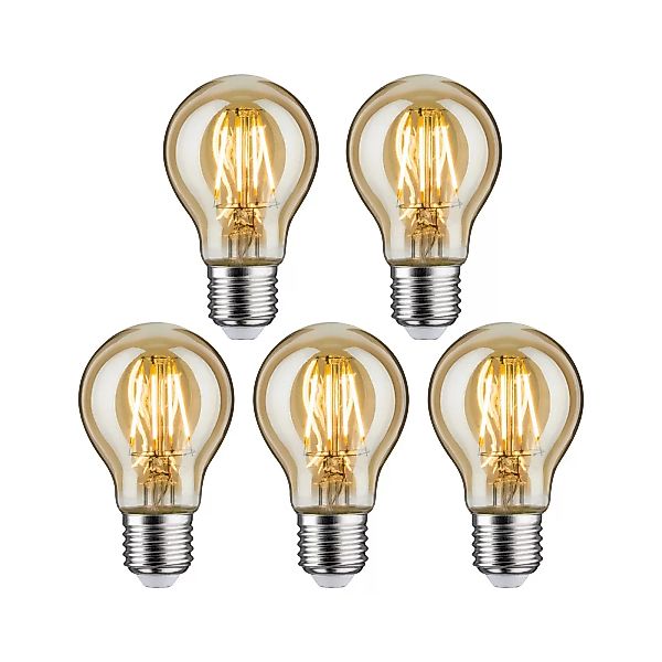 Paulmann LED-Leuchtmittel »LED Standardform 4,7W E27 2500K«, E27, 5 St., Ex günstig online kaufen