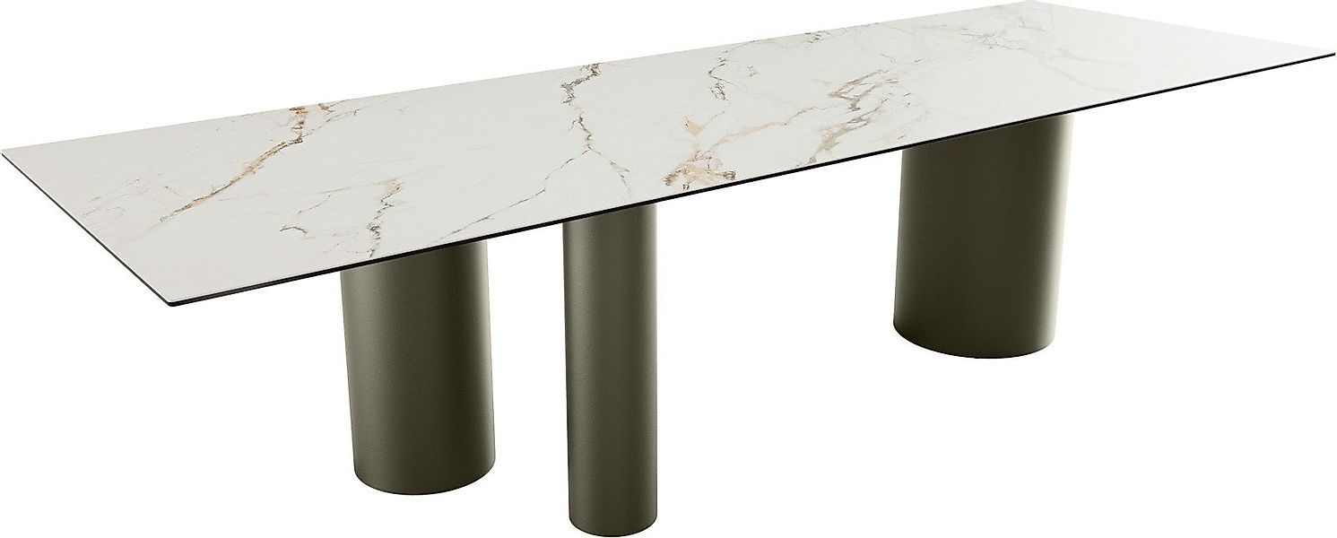 DELIFE Esstisch Edge, Keramik Calacatta Luxe günstig online kaufen