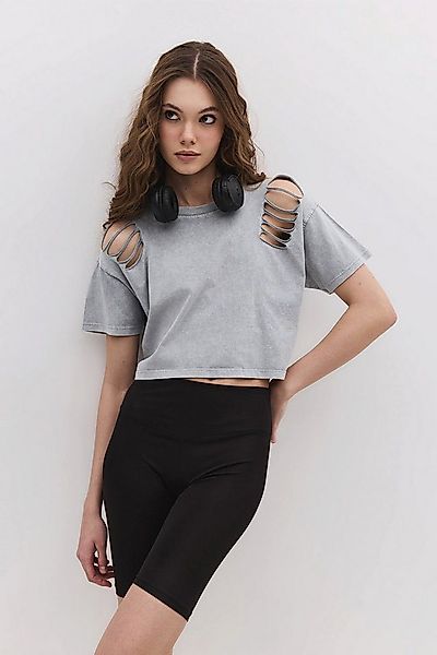 No Matter What T-Shirt Kurzärmeliges Crop-T-Shirt günstig online kaufen