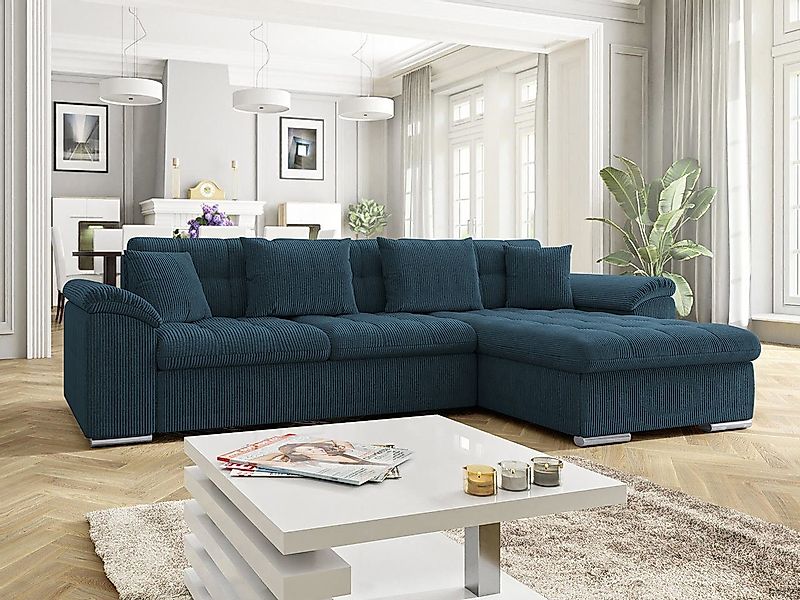 MIRJAN24 Ecksofa Diana Cord, mit Bettkasten günstig online kaufen