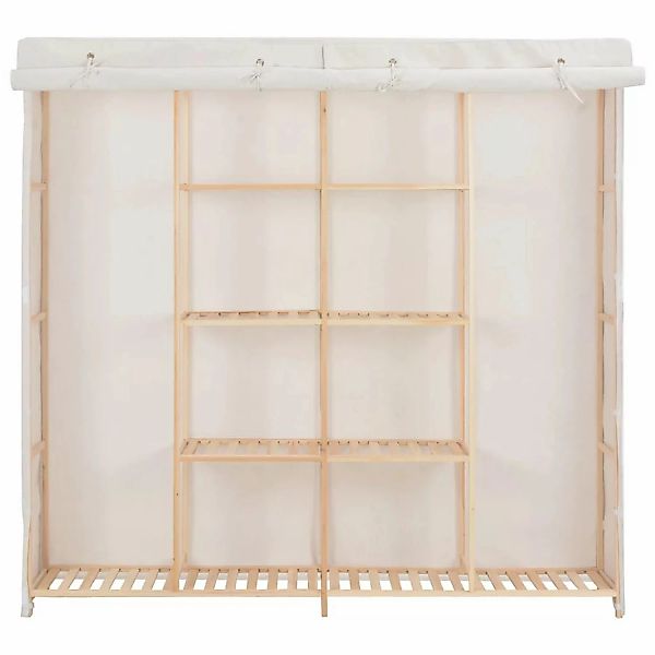Kleiderschrank Weiß 173 X 40 X 170 Cm Stoff günstig online kaufen