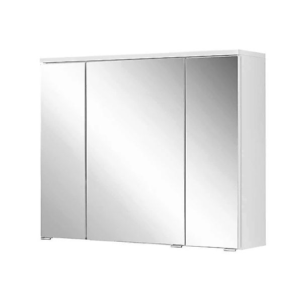 Badspiegelschrank in Weiß 3-türig günstig online kaufen