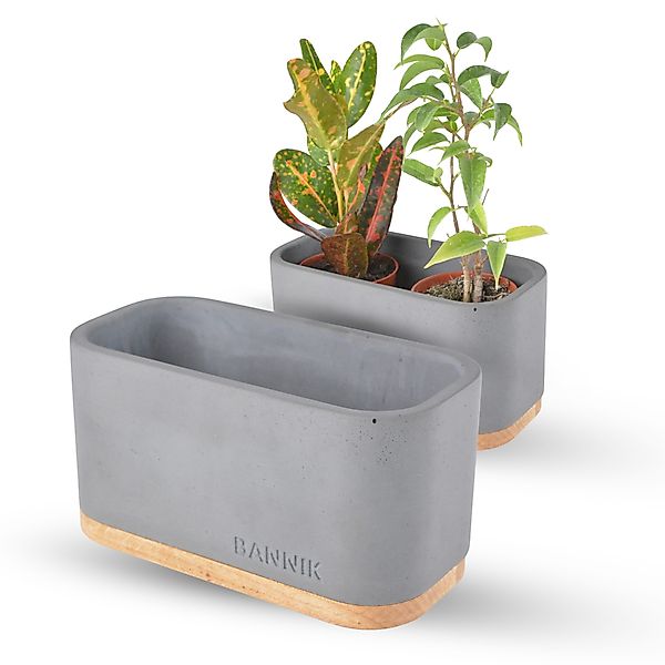 Bannik Blumentopf aus Beton - Unikat günstig online kaufen