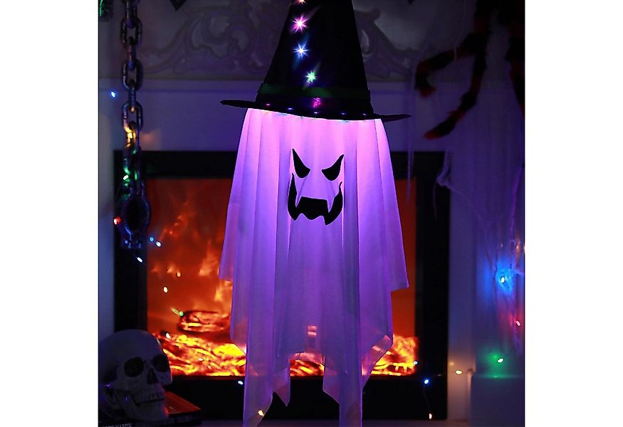 MUPOO LED-Lichterkette Halloween Dekorationen,LED-Geisterlampe, Geisterlich günstig online kaufen