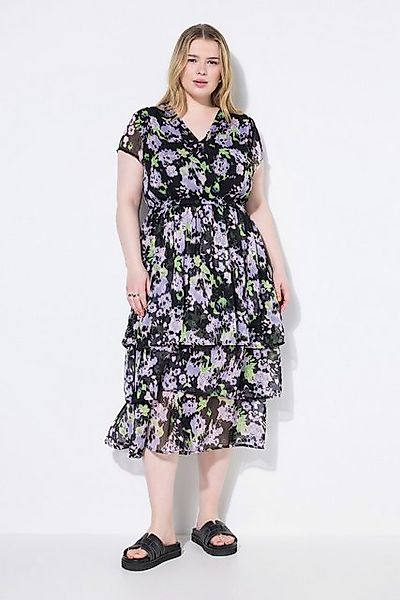 Studio Untold Midikleid Midikleid A-Line Chiffon Volants Unterkleid günstig online kaufen