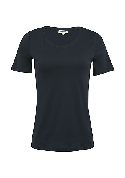 s.Oliver Kurzarmshirt T-Shirt T-Shirt aus Interlockjersey im Slim Fit günstig online kaufen
