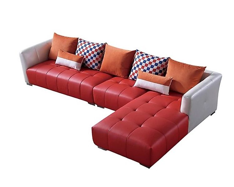 Xlmoebel Ecksofa Ecksofa Wohnlandschaft Ledergarnitur Polstersofa Designer- günstig online kaufen