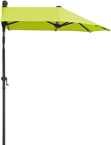 Schneider Balkonschirme 150 cm x 150 cm Apfelgrün mit Kurbelmechanik günstig online kaufen