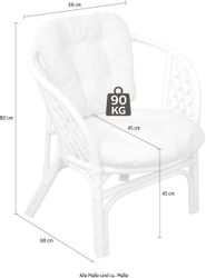 Home affaire Rattanstuhl Rattansessel (Set, 2 günstig online kaufen
