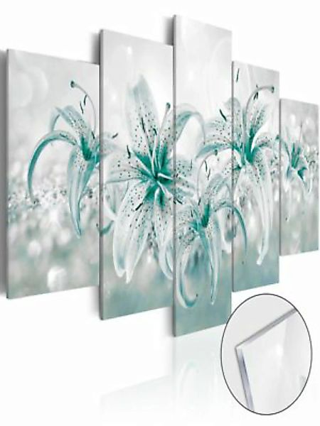 artgeist Acrylglasbild Sapphire Lilies [Glass] mehrfarbig Gr. 100 x 50 günstig online kaufen