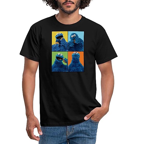 Spreadshirt T-Shirt Sesamstraße Krümelmonster Posen Männer günstig online kaufen