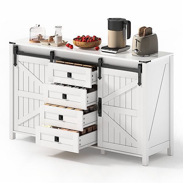 OKWISH Sideboard Küchenbuffet,Kommode (Vintage Sideboard mit günstig online kaufen