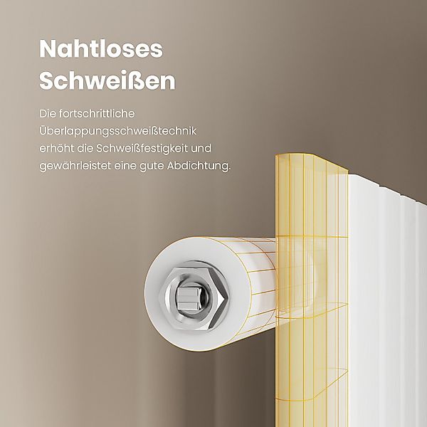 EMKE Heizkörper Flach Vertikal Einlagig Design günstig online kaufen