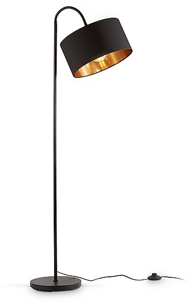 B.K.Licht Stehlampe BKL1419 Stehleuchte Vintage, mit Fußtaster, Lampenschir günstig online kaufen