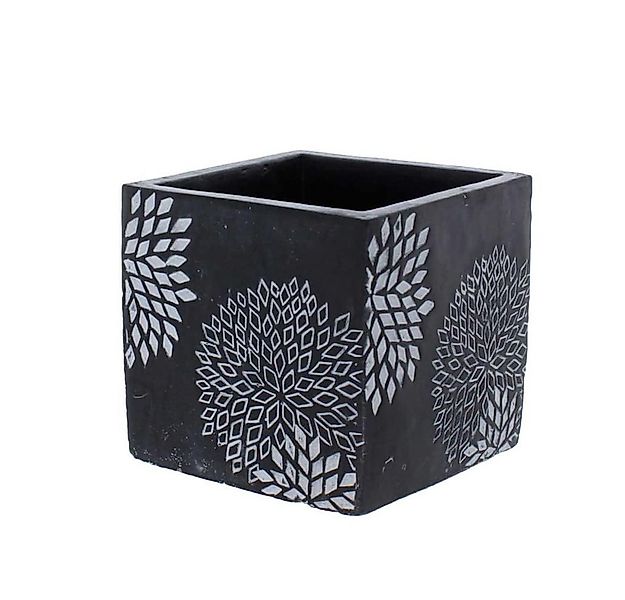 MICA Blumentopf Pflanztopf - quadratisch - schwarz - ca. 11 x 11 x 10,7 cm günstig online kaufen