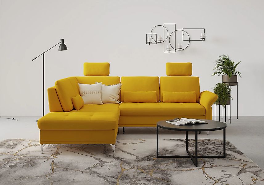 INOSIGN Ecksofa "Palm Beach L-Form", Federkern, mit Sitztiefenverstellung, günstig online kaufen