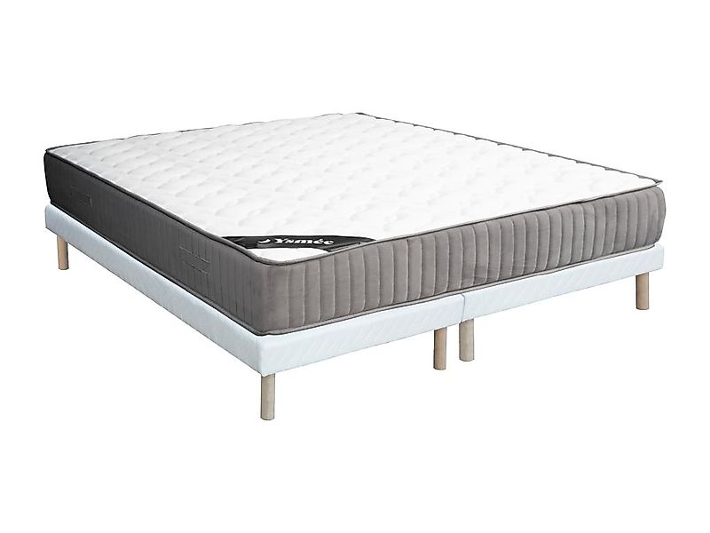 Set aus Bettgestell + Kaltschaummatratze - 180 x 200 cm - Auflage aus Latex günstig online kaufen