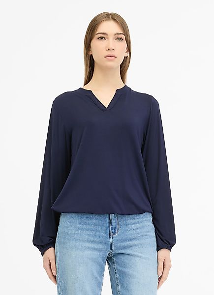 Ragwear Blusenshirt "SANTICA", mit schmalem Stehkragen und V-Schlitz am Aus günstig online kaufen