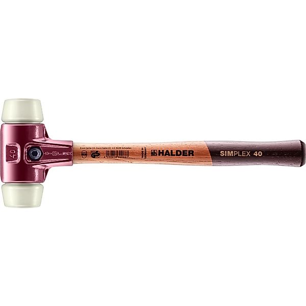 Halder Simplex Schonhammer Ø 40 mm Nylon mit Tempergussgehäuse günstig online kaufen