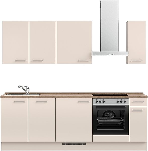 nobilia® Küchenzeile »"Laser I", Ausrichtung wählbar, Breite 240 cm« vormon günstig online kaufen