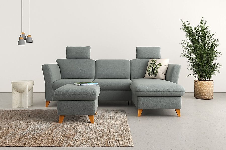 Home affaire Ecksofa "Trelleborg L-Form" Federkern-Polsterung, wahlweise mi günstig online kaufen