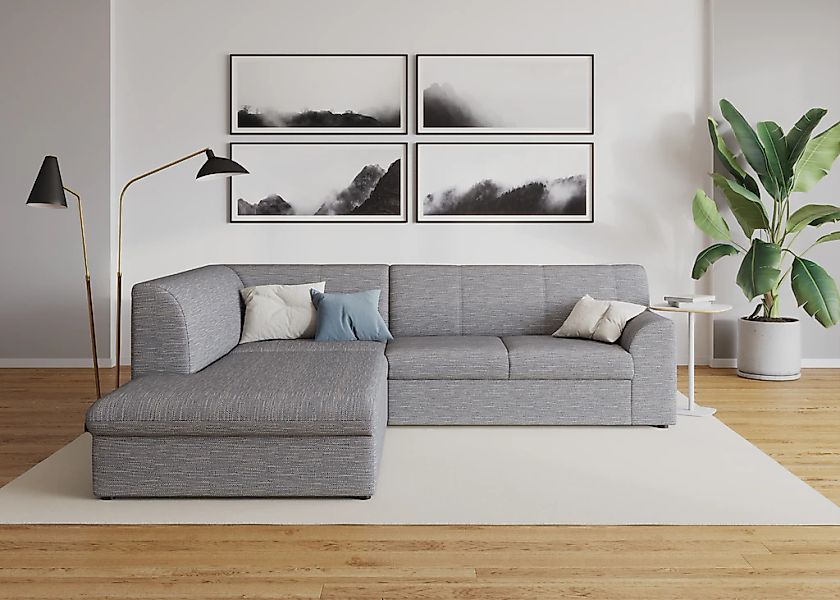 DOMO collection Ecksofa "Topper zeitlos elegant, kompakte Stellmaße, OTTOs günstig online kaufen