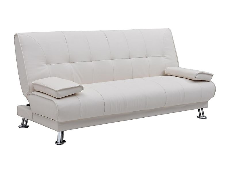 Schlafsofa Klappsofa - Kunstleder - Weiß - MAXIME II günstig online kaufen