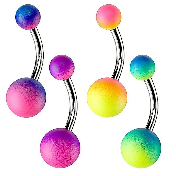 Taffstyle Bauchnabelpiercing Piercing Chirurgenstahl bunte Kugel, günstig online kaufen