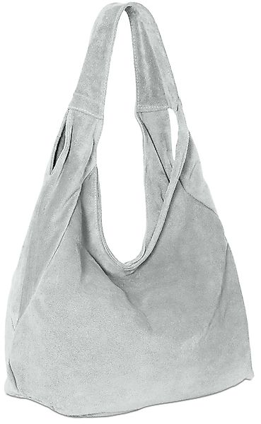 Caspar Schultertasche Große Damen Ledertasche Hobo günstig online kaufen