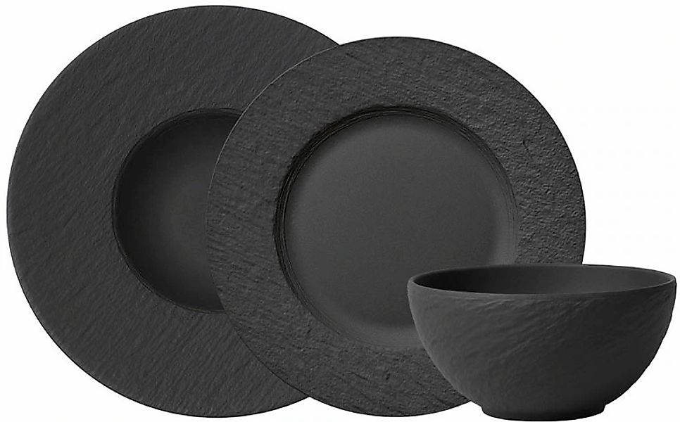 Villeroy & Boch Geschirr-Set "Manufacture Rock" Made in Germany, Fine China günstig online kaufen