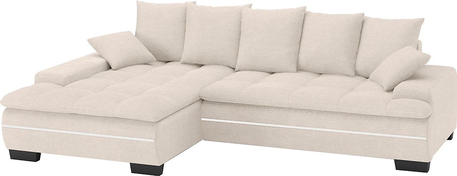 Mr. Couch Ecksofa "Haiti II, L-Form", RGB-LED Beleuchtung, wahlweise mit Ka günstig online kaufen