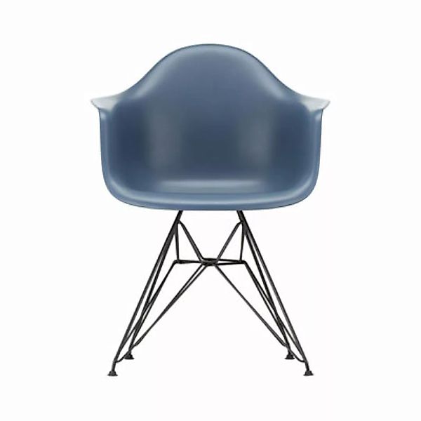 Sessel DAR - Eames Plastic Armchair plastikmaterial blau / (1950) - Schwarz günstig online kaufen