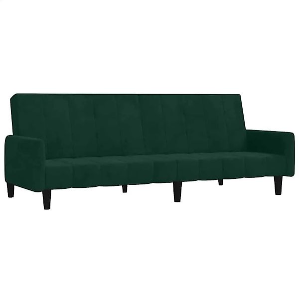 vidaXL Schlafsofa 2-Sitzer Dunkelgrün Samt 375776 günstig online kaufen