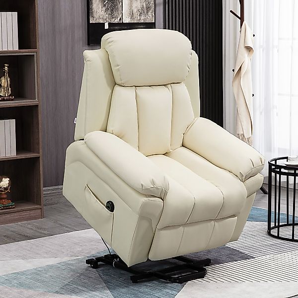 HOMCOM Sessel mit Aufstehhilfe, Elektrischer Relaxsessel, Neigebarer TV-Ses günstig online kaufen
