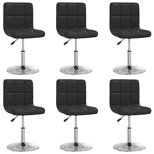 vidaXL Esszimmerstühle 6 Stk Schwarz Kunstleder 3087429 günstig online kaufen