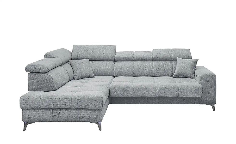 uno Ecksofa inklusive Sitztiefenverstellung Sydney ¦ grau ¦ Maße (cm): B: 2 günstig online kaufen