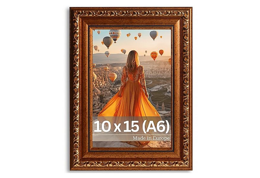 Victor (Zenith) Bilderrahmen Chagall, Antiker Bilderrahmen Braun Gold 10x15 günstig online kaufen