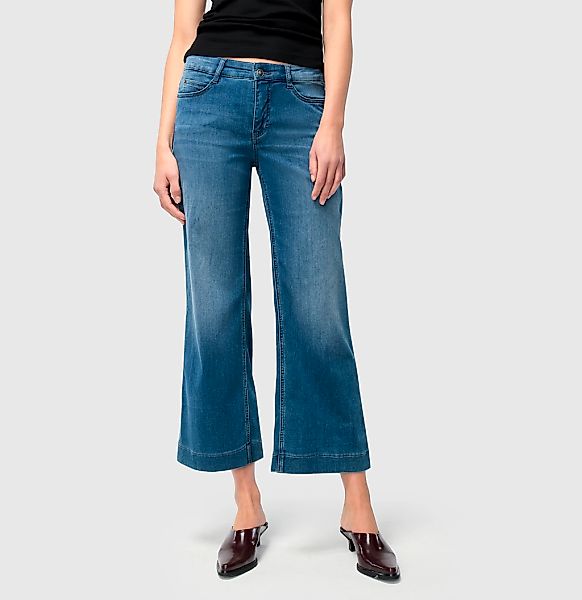 MAC Weite Jeans DREAM WIDE mit Fransen am Saum günstig online kaufen