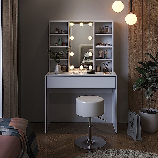 Vicco Schminktisch Alexa, Weiß, 93 cm günstig online kaufen