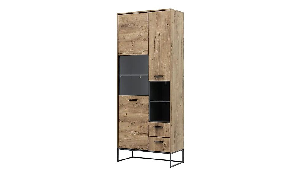 uno Vitrine  New York ¦ holzfarben ¦ Maße (cm): B: 79 H: 196 T: 38.0 Schrän günstig online kaufen