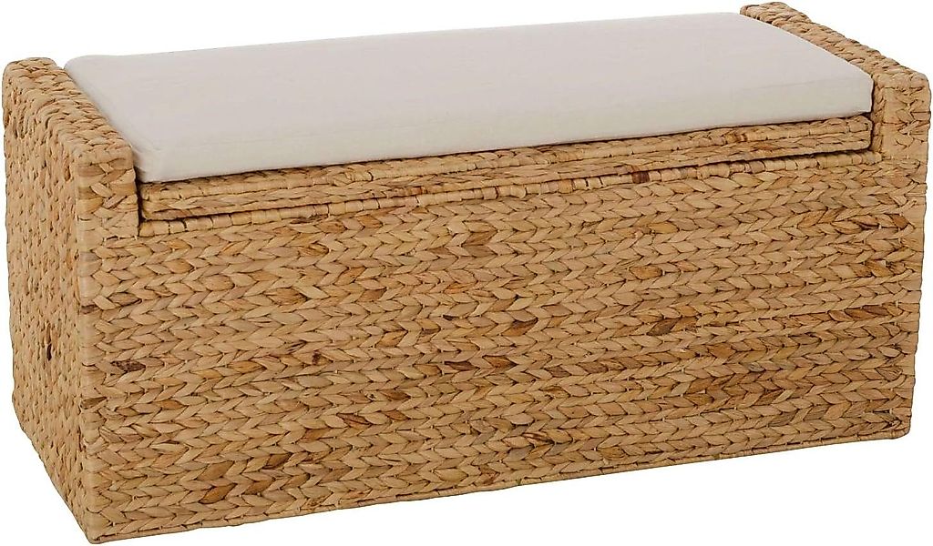 VIVANNO Truhenbank Wasserhyazinthe COMBO - Natur günstig online kaufen