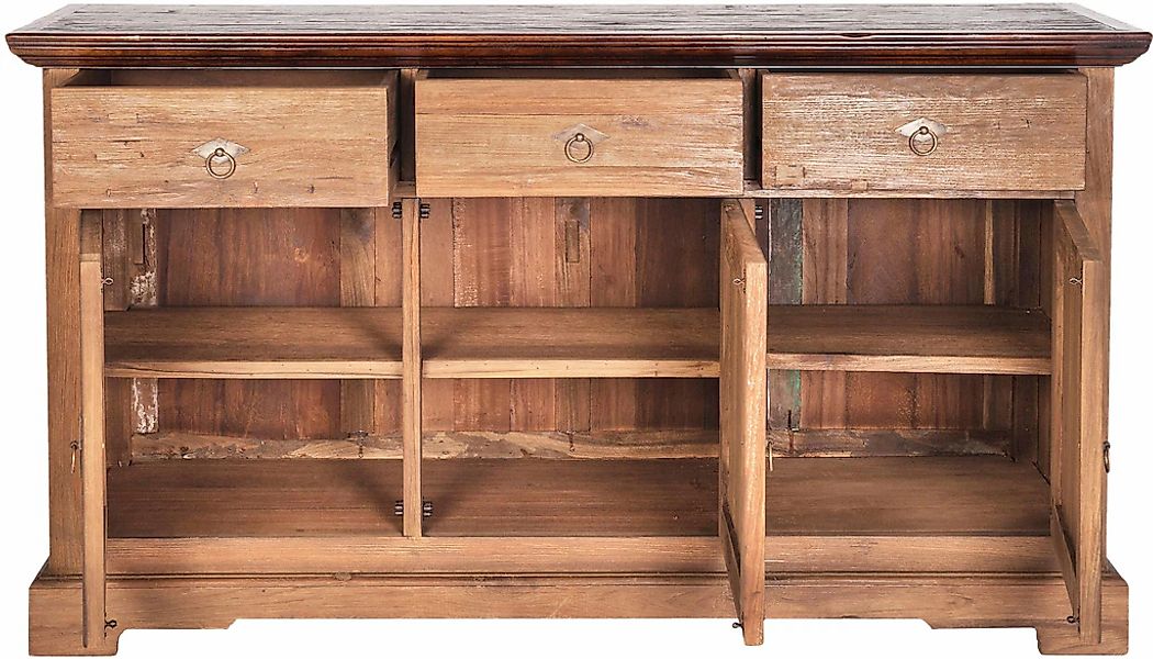 SIT Sideboard "Seadrift", aus recyceltem Altholz Teak, Shabby Chic, Vintage günstig online kaufen