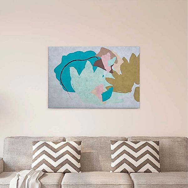 Bricoflor Skandinavisches Leinwandbild In Pastellfarben Wohn Und Schlafzimm günstig online kaufen