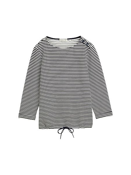 TOM TAILOR Langarmshirt mit Knöpfen an der Schulter günstig online kaufen