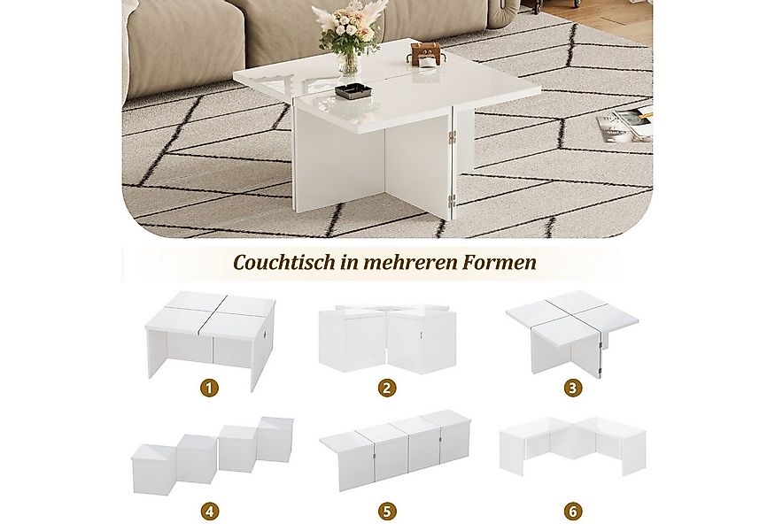 Furnishings Home Couchtisch Couchtisch Ablagetisch DIY Beistelltisch (4-St. günstig online kaufen